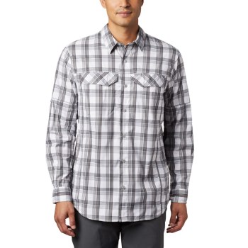 Columbia Overhemd Heren, Silver Ridge Lite Plaid Long Sleeve Grijs, 80AVYWFMJ